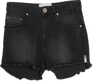 Denim Shorts Black-AB