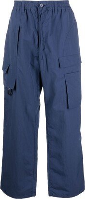 Wide-Leg Cargo Trousers-AQ