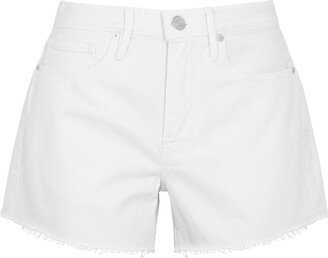 Le Brigette Denim Shorts, Shorts, White