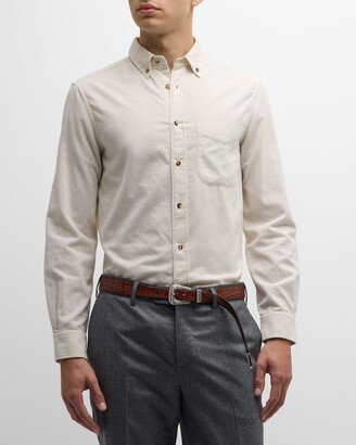 Men's Loose Fit Corduroy Sport Shirt