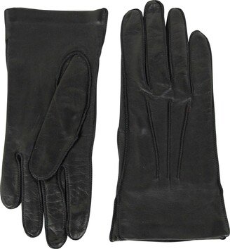 Bottega Venega Women's Black Leather Long Gloves