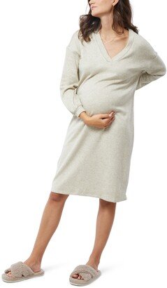 Long Sleeve Maternity Shift Dress