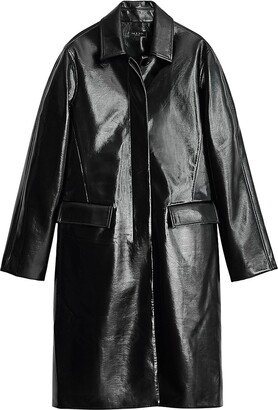 Morin Faux Leather Coat