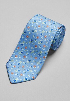 Men's Traveler Collection Floral Twill Tie - Long