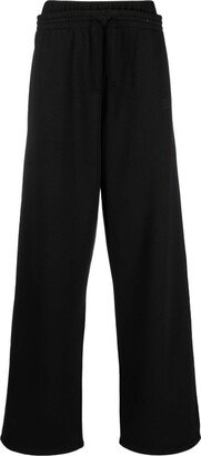 Double-Waist Wide-Leg Track Pants