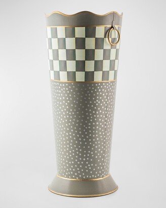 Sterling Check Umbrella Stand-AA