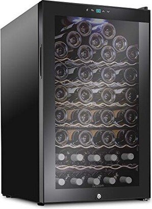 51 Bottle Wine Cooler Fridge, Compressor Refrigerator W/Lock-AA