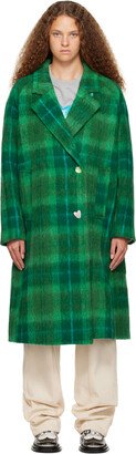 Green Carin Check Coat