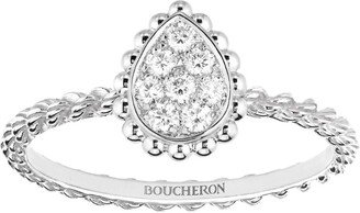 Extra Small White Gold And Diamond Serpent Bohème Motif Ring