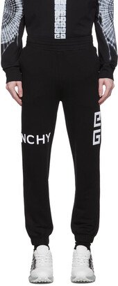 Black 4G Embroidered Lounge Pants