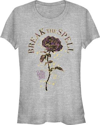 Beauty and the Beast Junior Women Beauty and the Beat Break Spell Roe T-Shirt - Athletic Heather - X Large