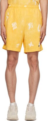 Yellow Serif Shorts