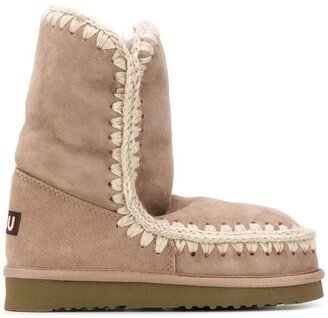 Shearling-Lined Suede Eskimo Boots