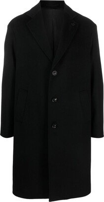 Single-Breasted Wool Coat-DE