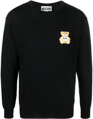 Teddy Bear logo-embroidered jumper