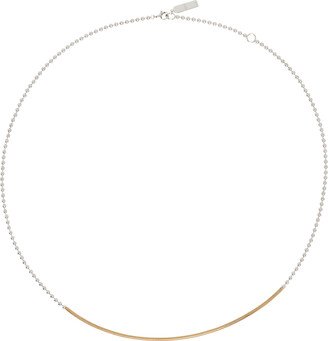 Gold & Silver #7712 Round Snake & Ball Chain Necklace