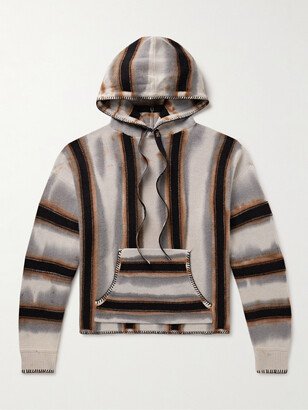 Baja Striped Cashmere and Wool-Blend Hoodie