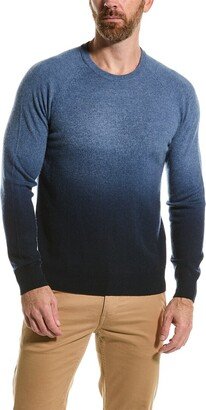 Amicale Cashmere Dip Dye Cashmere Crewneck Sweater