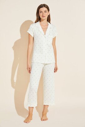 Gisele Printed TENCEL™ Modal Short Sleeve Cropped PJ Set-AB