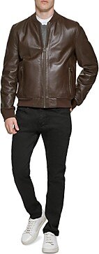 Bonded Leather Varsity Jacket