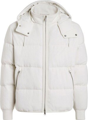 Ghiaccio Oasi cashmere puffer jacket-AA