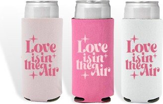 Bachelorette Slim Can Holder. Reusable Cooler. Love Is in The Air 90S Retro Groovy Party Add On Preppy Cooler Bride Essentials