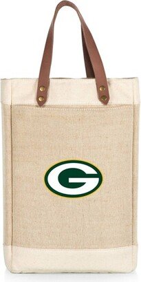 NFL Green Bay Packers Pinot Jute Insulated Wine Bag - Beige