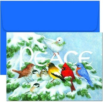 Masterpiece Studios Holiday Collection 16-Count Boxed Christmas Cards with Envelopes, 7.8