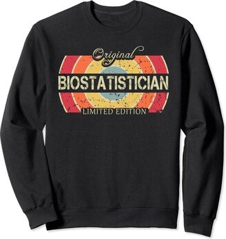 Awesome Biostatistician Profession Design Vintage Job Title Worker Funny Biostatistician Sweatshirt