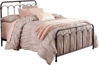 Queen Jocelyn Metal Bed Black