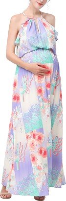 Pixie Floral Maternity/Nursing Maxi Dress