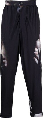 Atu Body Couture x Tessitura graphic-print tapered trousers