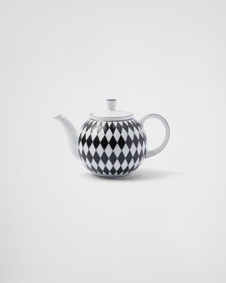 Porcelain Teapot - Checkerboard
