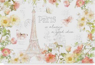 Katie Pertiet Painting Paris I Canvas Art - 37 x 49