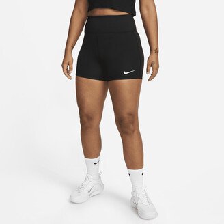 Women's Dri-FIT Advantage High-Waisted 4 Tennis Shorts in Black