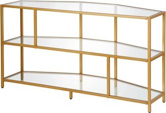 Henn& Hart Brass Metal TV Stand 48 in. W - Henn&Hart