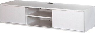 Agora Wall Mounted TV Stand for TVs up to 55 Pure White