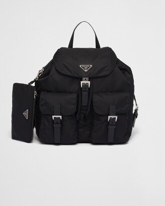 Re-nylon Medium Backpack With Pouch-AA