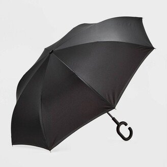 UnbelievaBrella Revere Opening Stick Umbrella - Black/Pink