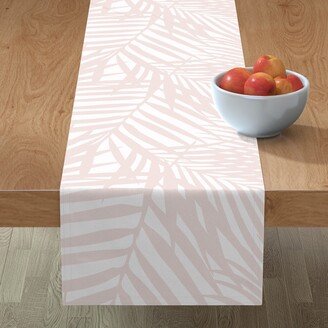 Table Runners: Fronds - Petal Pink Table Runner, 72X16, Pink