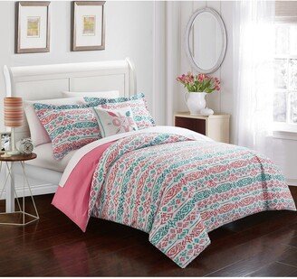 Akira Pink 8-Piece Bed in a Bag Set