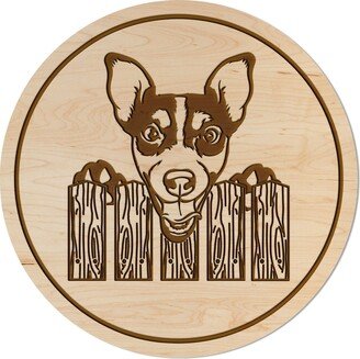 Dog Coaster - Multiple Breeds Available Crafted From Cherry Or Maple Wood