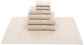 Sinemis Terry 7-Piece Towel Set - Beige