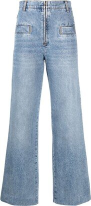 High-Waisted Wide-Leg Jeans-AI