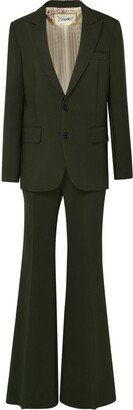 Single-Breasted Flared Tailored Suit-AA