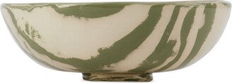 Henry Holland Studio Green & White Stripe Small Bowl
