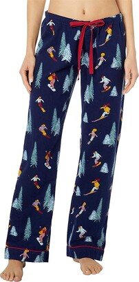 Flannel PJ Pants (Navy Ski Slope) Women's Pajama