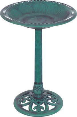 Bird Bath Feeder Freestanding Outdoor Garden Yard Patio Decor