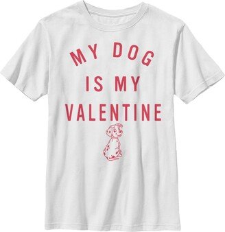 Boy's One Hundred and One Dalmatians My Dog is My Valentine Child T-Shirt