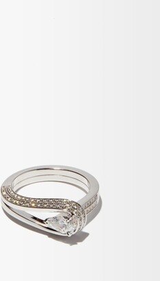 Serti Inversé Diamond & 18kt White-gold Ring